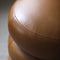 Leather Oakwood Ottoman