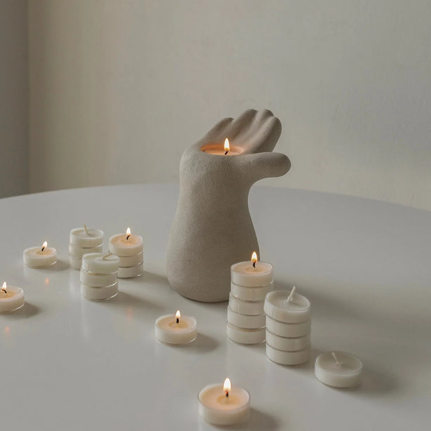 Palm Candle Holder