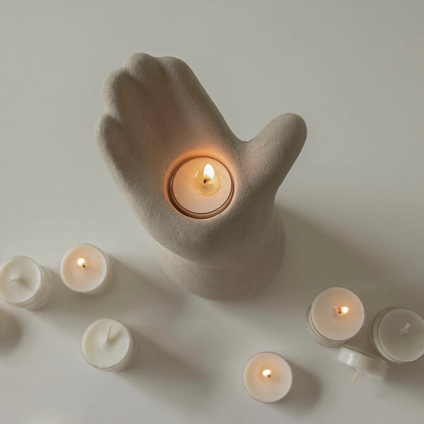 Palm Candle Holder