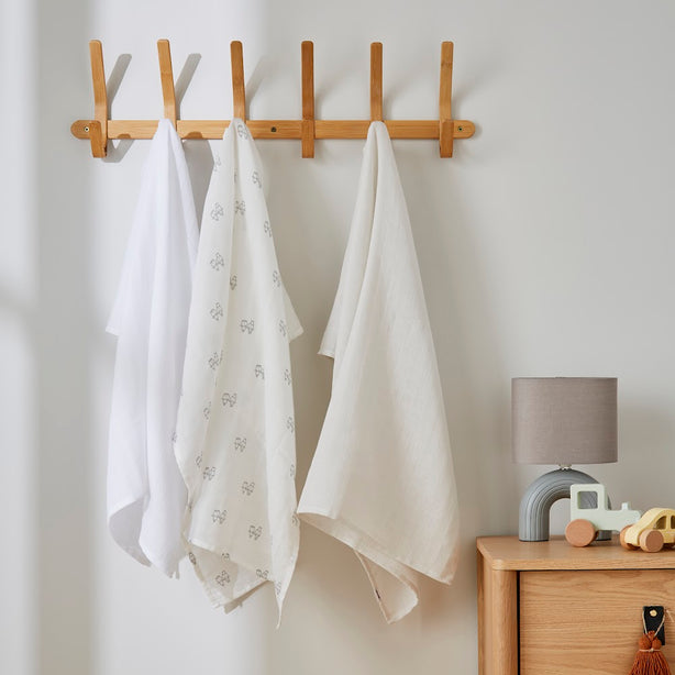 KIKI & SEBBY¬Æ 100% Cotton Muslin Squares ‚Äì 3 pack