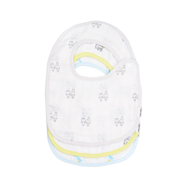 6-Layer Muslin Snap Bibs