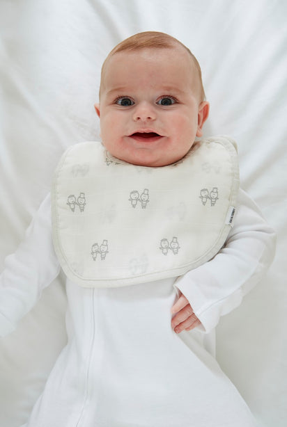 6-Layer Muslin Snap Bibs