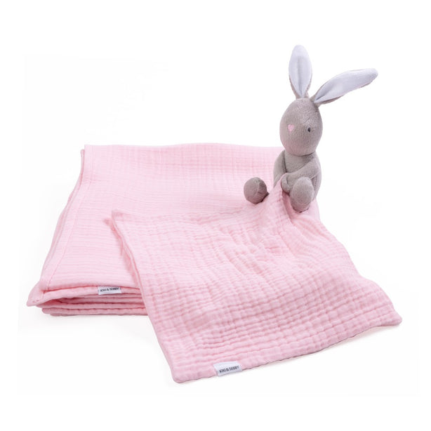 Bunny Comforter (Pink Muslin)