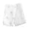 KIKI & SEBBY®  Bamboo Cotton Muslin Swaddle Blankets – 2 pack