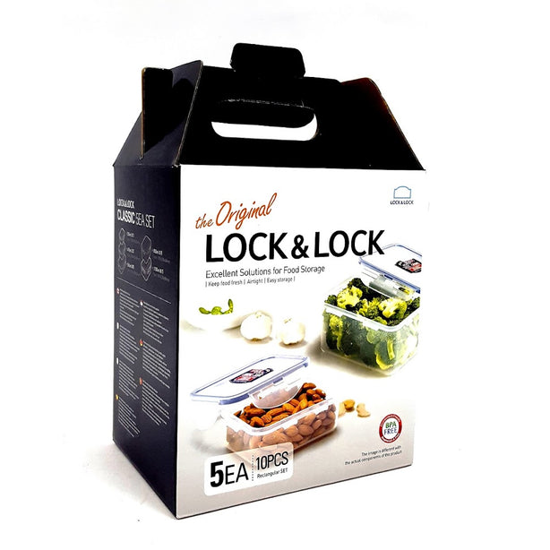 Locknlock Classic Container 5P Set Colorbox HPL815SG5