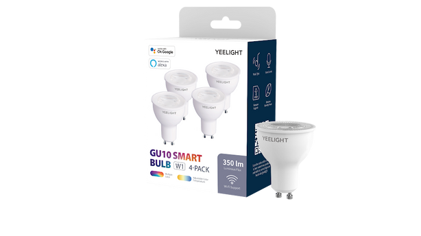 Yeelight GU10 Smart Bulb W1 (Colour) 4 in 1 pack