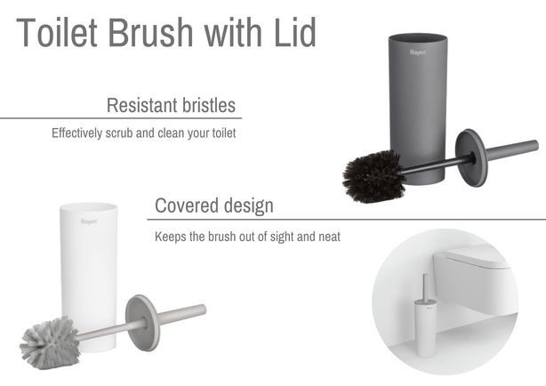 R1640.12 Rayen Toilet Brush High Support Grey