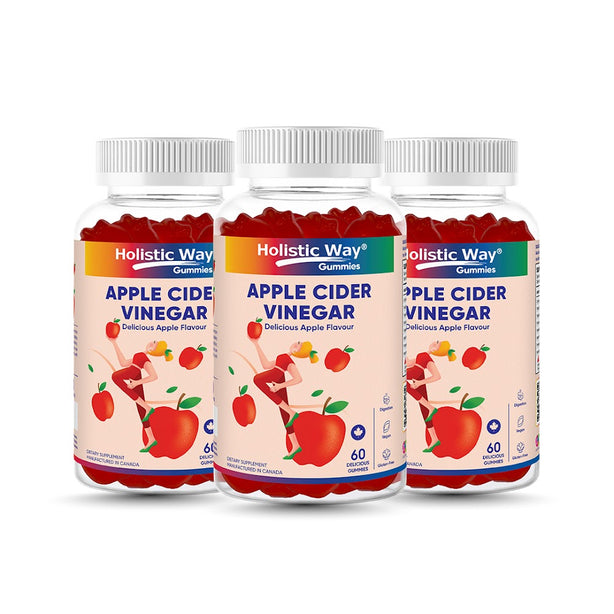 [Bundle of 3] Holistic Way Apple Cider Vinegar Gummy (60 Gummies)