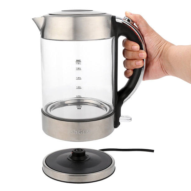 JOGEN KE 4311 Stainless Steel Glass Kettle 1.7L 2200W