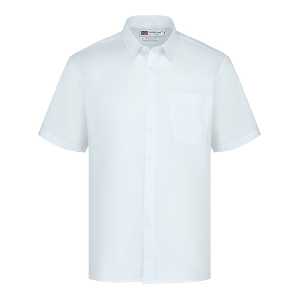John Langford Pin-Point Oxford Short Sleeve Shirt