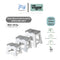 Vigar Compact Foldable Stool 100% Recycled Plastic Zeroline Grey