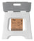 Vigar Compact Foldable Stool 100% Recycled Plastic Zeroline Grey