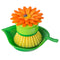 Vigar Flower Power Palm Dish Brush With Holder (Pink or Orange Colour)