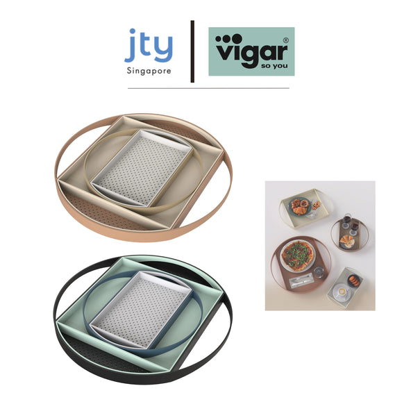 Vigar 4 in 1 Nested Serving Trays (2 Colours Available)