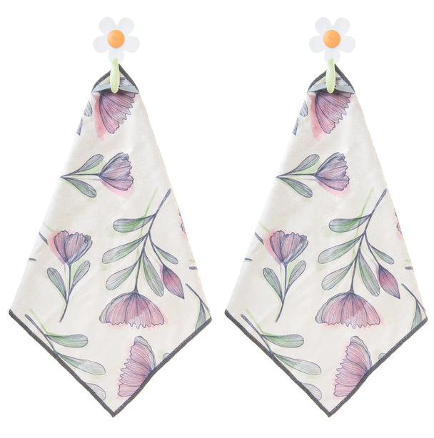 Vigar Florganic Hook With Suction  & Microfibre Cloth 2pc