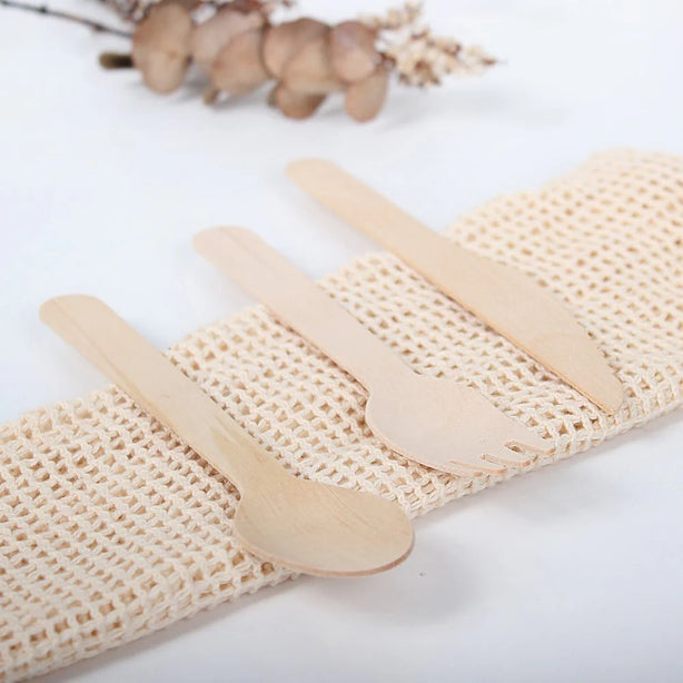 Eco Basics Biodegradable Wood Spoon ‚Äì 18pcs