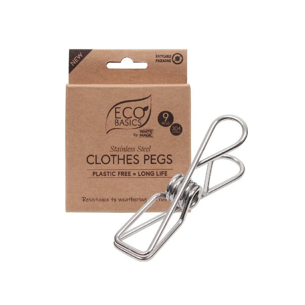 Eco Basics Clothes Pegs 9 Pack
