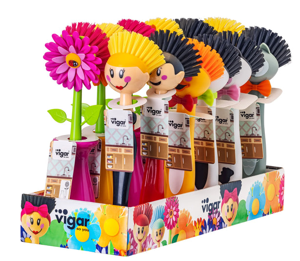 Vigar Funny Dish Brush (Random Design)