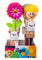 Vigar Funny Dish Brush (Random Design)