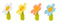 Vigar Flower Power Silicone Assorted Bottle Stopper Display