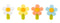 Vigar Flower Power Silicone Assorted Bottle Stopper Display