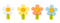 Vigar Flower Power Silicone Assorted Bottle Stopper Display