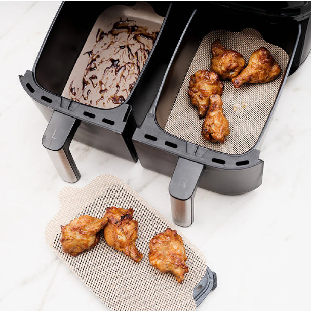 NoStik Dual air fryer liner Brown