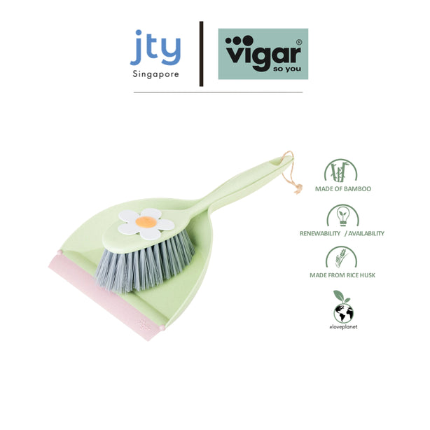 Vigar Florganic Dustpan & Brush