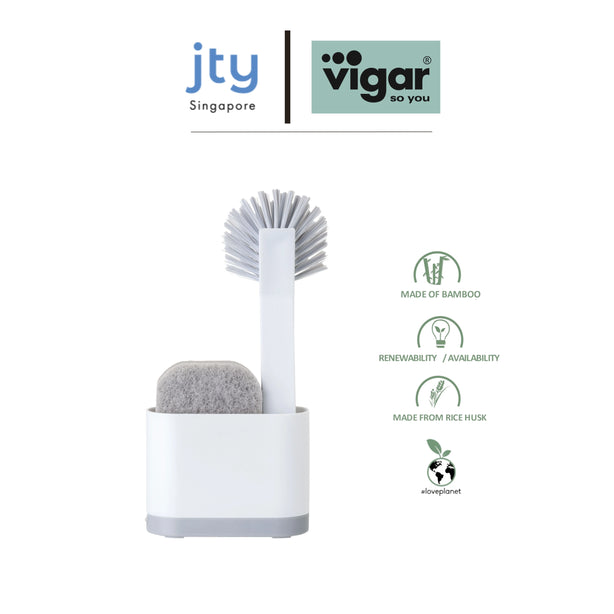 Vigar RengØ White Monobloc 3 pc Sink Caddy Set