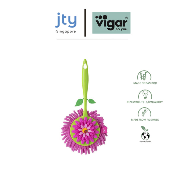 Vigar Flower Power Round Microfibre Duster