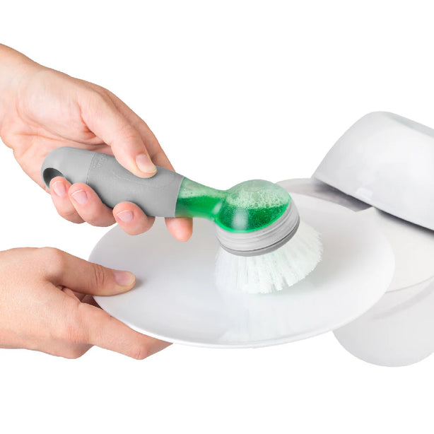 Vigar RengØ Soap Dispensing Grey Dish Brush