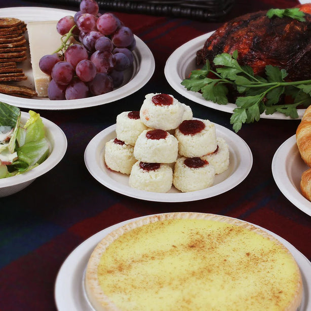 Biodegradable Sugarcane Plate 17cm ‚Äì 10pcs