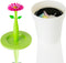 Vigar Flower Power White 3L Bathroom Bin
