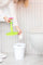 Vigar Flower Power White 3L Bathroom Bin