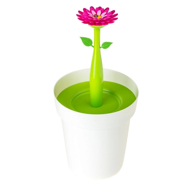 Vigar Flower Power White 3L Bathroom Bin
