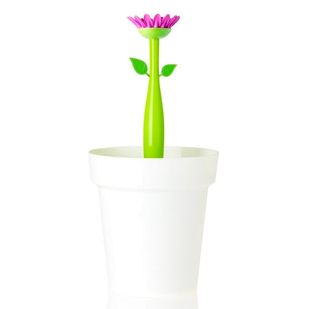 Vigar Flower Power White 3L Bathroom Bin