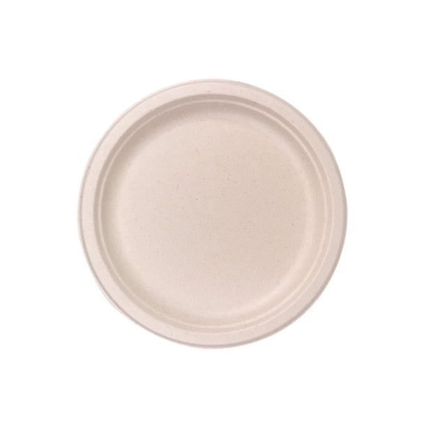 Biodegradable Sugarcane Plate 23cm – 10pcs