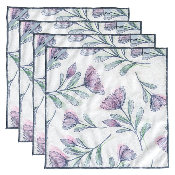 Vigar Florganic Microfibre Cloth 4pc