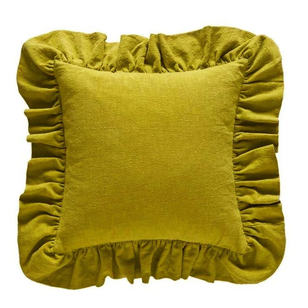 Ramie Ruffle Cushion