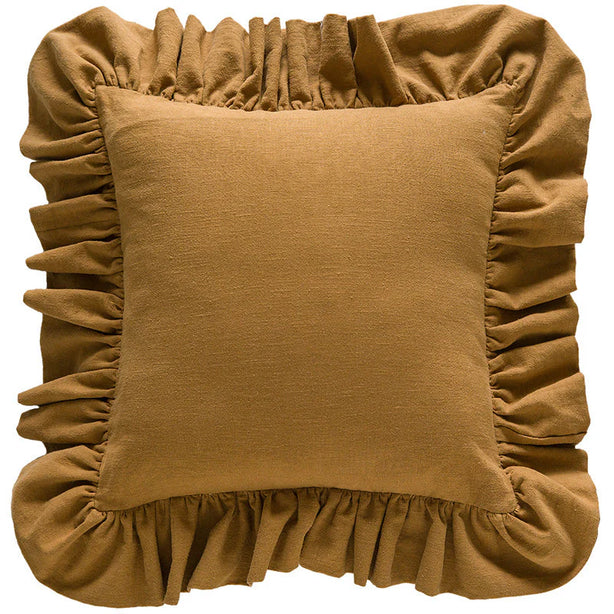 Ramie Ruffle Cushion