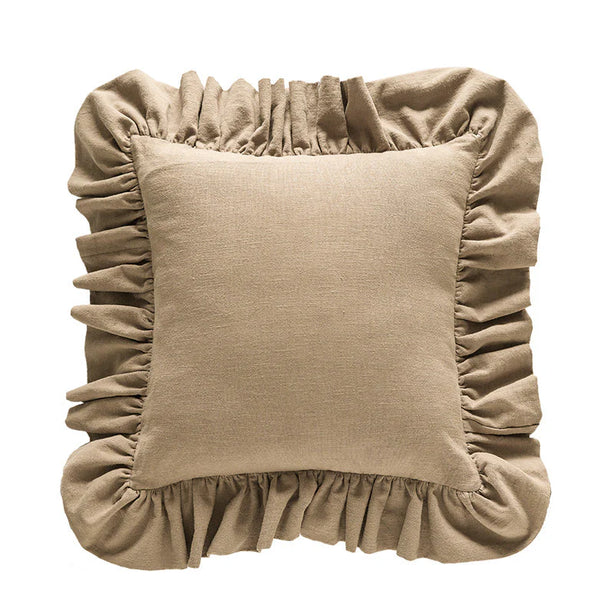 Ramie Ruffle Cushion