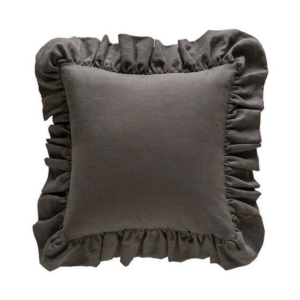 Ramie Ruffle Cushion