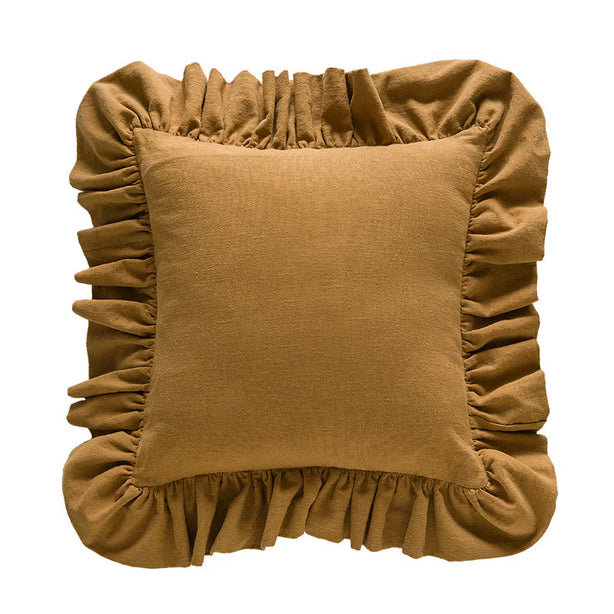 Ramie Ruffle Cushion