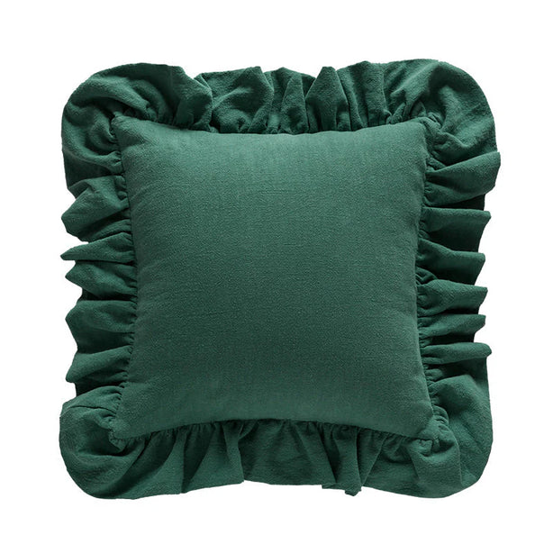 Ramie Ruffle Cushion