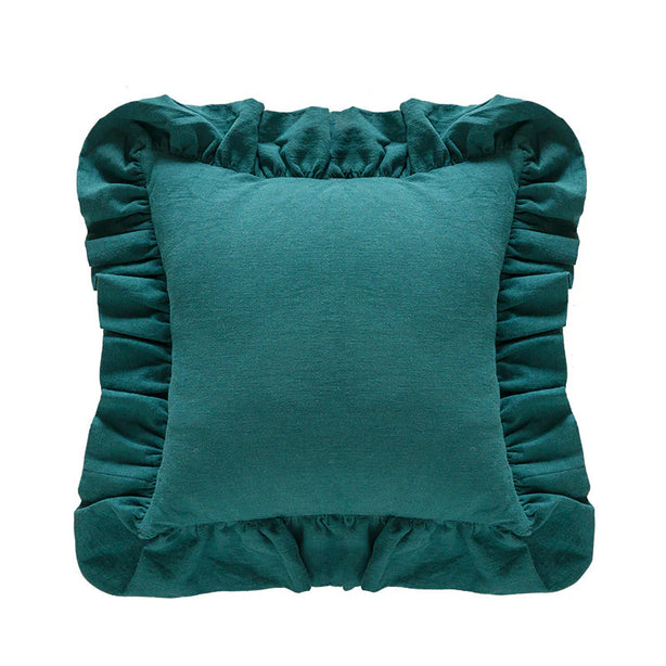 Ramie Ruffle Cushion