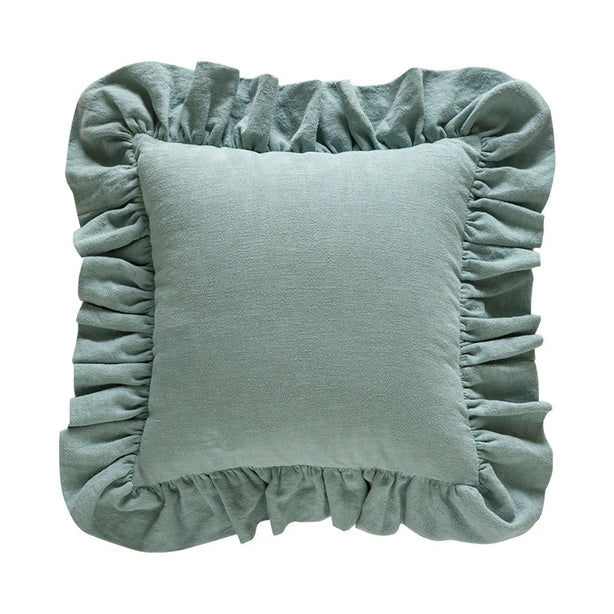 Ramie Ruffle Cushion