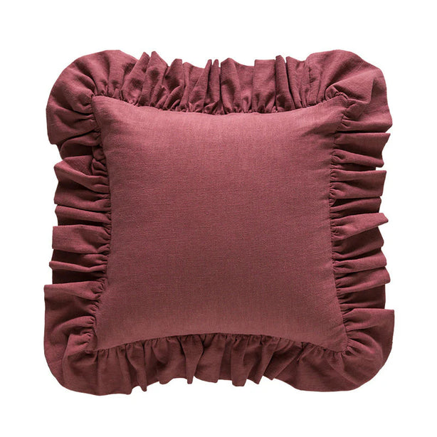 Ramie Ruffle Cushion