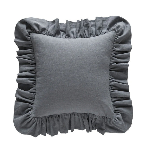 Ramie Ruffle Cushion