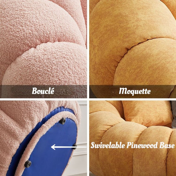 Swivel Bouclé Armchair/Sofa