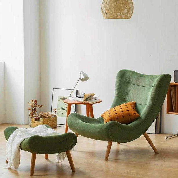 Italian Oakwood Lounge Chair